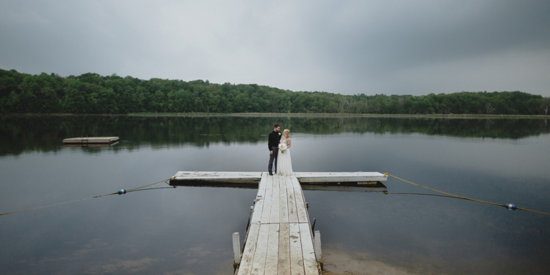 Intimate Wedding on Lake